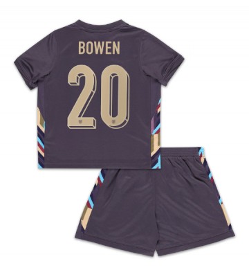 Inglaterra Jarrod Bowen #20 Segunda Equipación Niños Eurocopa 2024 Manga Corta (+ Pantalones cortos)